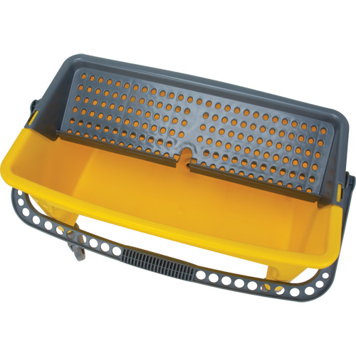 Microfibre Mop Bucket & Wringer, Strainer, 11 US Gal. (44 Quart), Yellow PB Rental Co. Ltd.