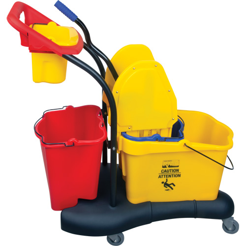 Multifunctional Mop Trolley, Down Press, 9.5 US Gal.(38 Quart), Yellow PB Rental Co. Ltd.