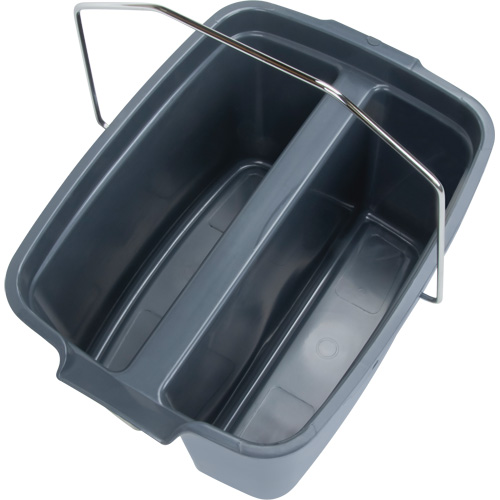 Dual Compartment Bucket, 4.75 US Gal. (19 qt.) Capacity, Grey PB Rental Co. Ltd.