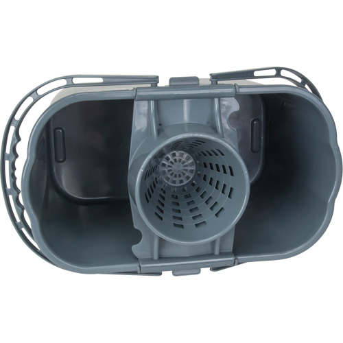 Seau et essoreuse pour vadrouille, Passoire, 3,75 gal. US (15 pintes), Gris PB Rental Co. Ltd.