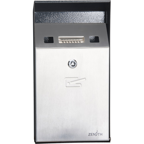 Smoking Receptacle, Wall-Mount, Stainless Steel, 1 Litre Capacity, 11-4/5" Height PB Rental Co. Ltd.
