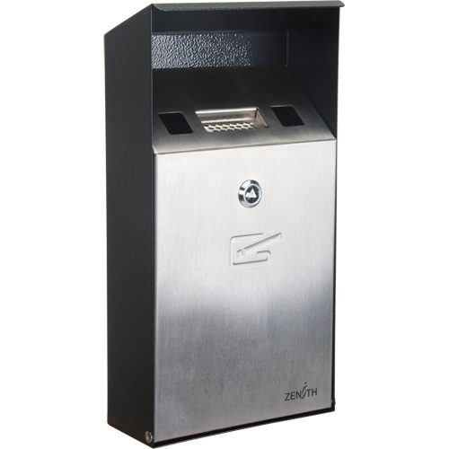 Smoking Receptacle, Wall-Mount, Stainless Steel, 1 Litre Capacity, 11-4/5" Height PB Rental Co. Ltd.