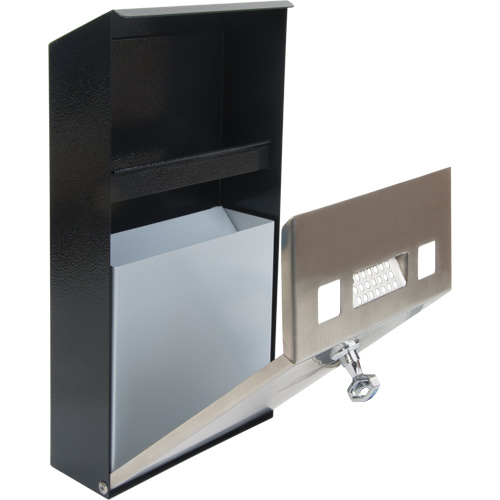 Smoking Receptacle, Wall-Mount, Stainless Steel, 1 Litre Capacity, 11-4/5" Height PB Rental Co. Ltd.