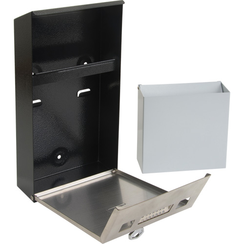 Smoking Receptacle, Wall-Mount, Stainless Steel, 1 Litre Capacity, 11-4/5" Height PB Rental Co. Ltd.
