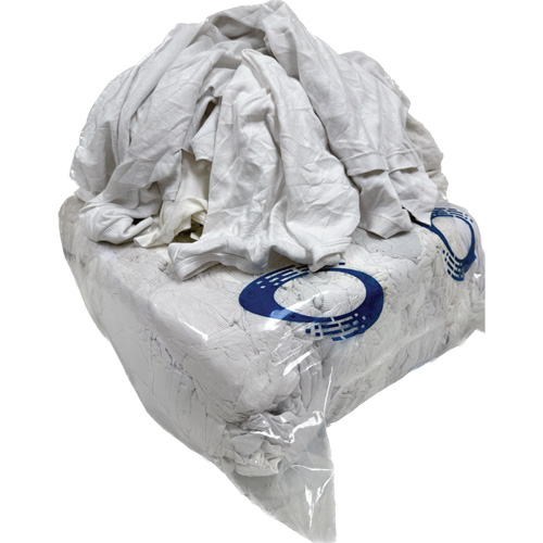 Wiping Rags, Cotton/Fleece, White, 25 lbs. PB Rental Co. Ltd.