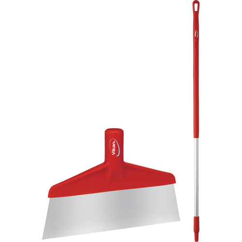 Grattoir &agrave; plancher avec manche, Rouge, 9-3/5" la x 55-9/10" lo PB Rental Co. Ltd.