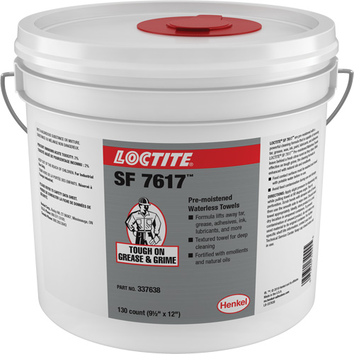 SF 7617 Industrial Hand Wipes, 130 Wipes, 12" x 9-1/2" PB Rental Co. Ltd.