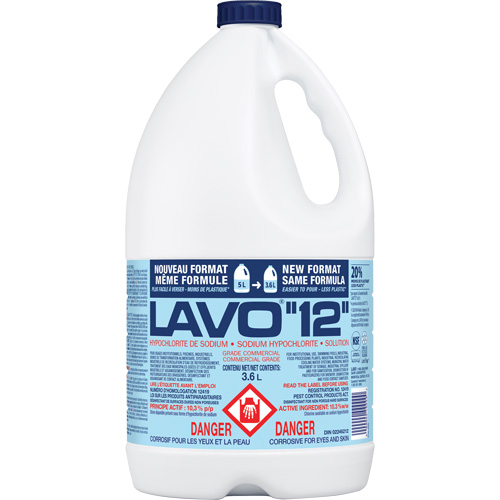 Javellisant liquide, 3,6 L, Cruche PB Rental Co. Ltd.