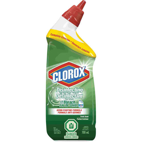 Disinfecting Toilet Bowl Cleaner with Bleach, 709 ml, Bottle PB Rental Co. Ltd.