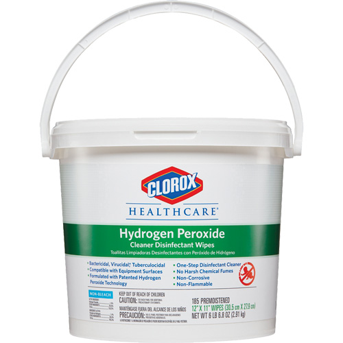 Lingettes d&eacute;sinfectantes et nettoyantes &agrave; base de peroxyde d'hydrog&egrave;ne Healthcare, 185 lingettes PB Rental Co. Ltd.