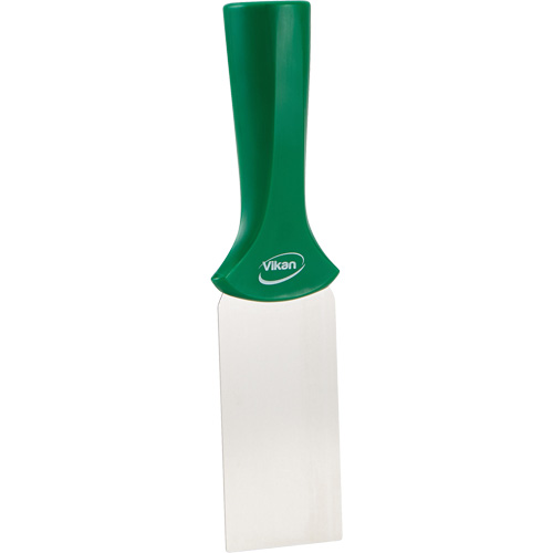 Handle-Mounted Stainless Steel Scraper, Green, 2" W x 8" L PB Rental Co. Ltd.