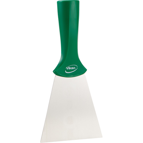 Grattoir en acier inoxydable avec poign&eacute;e montable sur manche, Vert, 4" la x 8" lo PB Rental Co. Ltd.