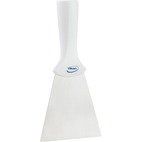 Grattoir en acier inoxydable avec poign&eacute;e montable sur manche, Blanc, 4" la x 8" lo PB Rental Co. Ltd.