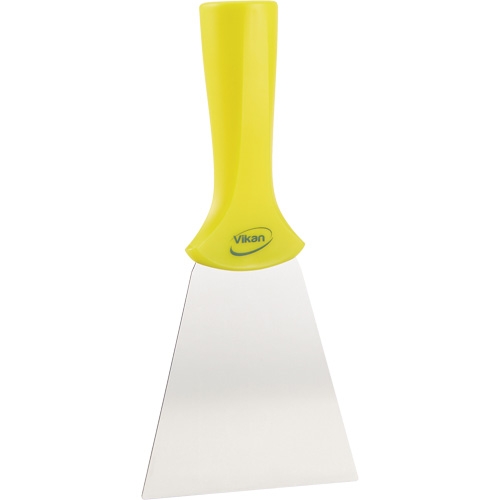 Handle-Mounted Stainless Steel Scraper, Yellow, 4" W x 8" L PB Rental Co. Ltd.