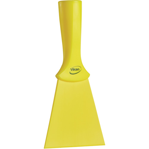Grattoir en nylon avec poign&eacute;e filet&eacute;e, Jaune, 4" la x 8" lo PB Rental Co. Ltd.