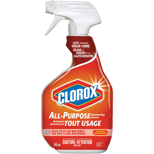 Nettoyant d&eacute;sinfectant tout usage &agrave; pulv&eacute;riser, 946 ml, Bouteille &agrave; g&acirc;chette PB Rental Co. Ltd.