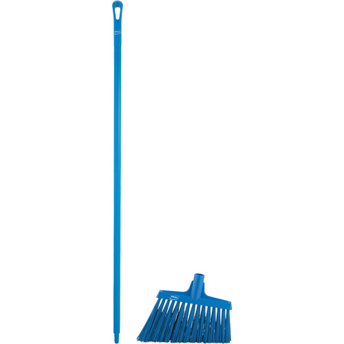 Angle Broom Head with Handle, X-Coarse Bristles, 12", Polyester, Blue PB Rental Co. Ltd.