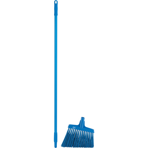 Angle Broom Head with Handle, X-Coarse Bristles, 12", Polyester, Blue PB Rental Co. Ltd.