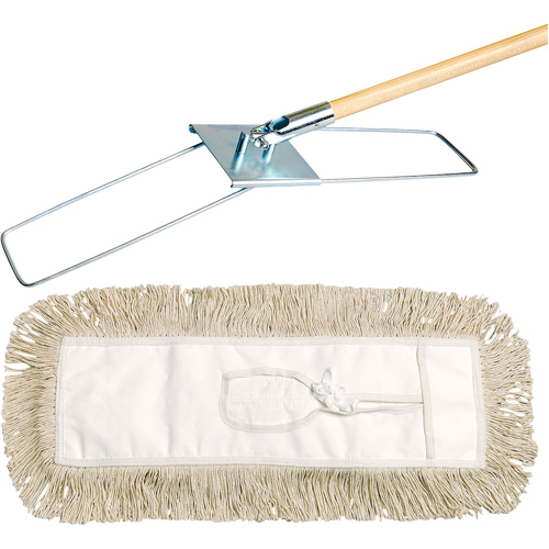 Break-Ezy Dust Mop System, Tie-On Style, Cotton, 36" L x 5" W PB Rental Co. Ltd.