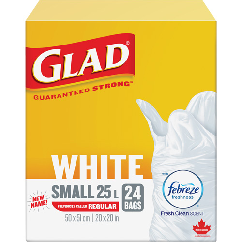 Small 25L Febreze Garbage Bags, Regular, 20" W x 20" L, White PB Rental Co. Ltd.
