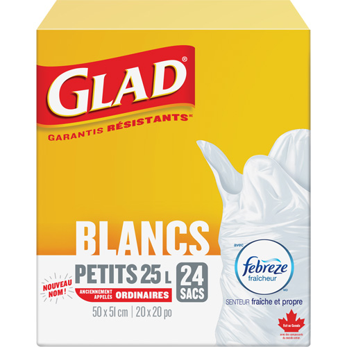 Small 25L Febreze Garbage Bags, Regular, 20" W x 20" L, White PB Rental Co. Ltd.