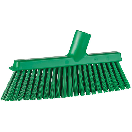 Dustpan Broom with Angled Thread, Medium Bristles, 10", Polyester, Green PB Rental Co. Ltd.