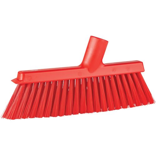 Dustpan Broom with Angled Thread, Medium Bristles, 10", Polyester, Red PB Rental Co. Ltd.