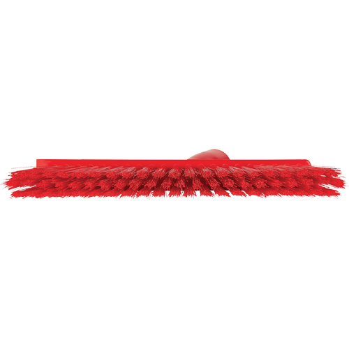 Dustpan Broom with Angled Thread, Medium Bristles, 10", Polyester, Red PB Rental Co. Ltd.