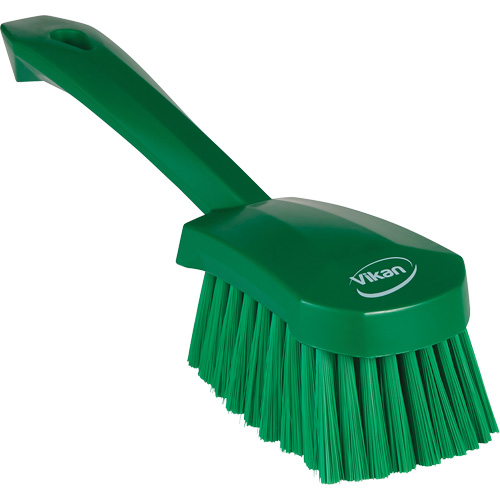Brosse &agrave; r&eacute;curer avec manche court, Soies Doux, Longueur de 10-1/2", Vert PB Rental Co. Ltd.