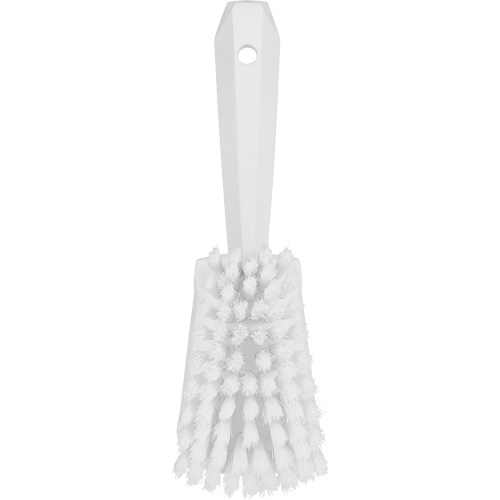 Brosse &agrave; r&eacute;curer avec manche court, Soies Doux, Longueur de 10-1/2", Blanc PB Rental Co. Ltd.