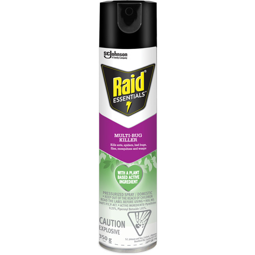 Insecticide polyvalent Essentials Raid, 350 g, Canette a&eacute;rosol PB Rental Co. Ltd.