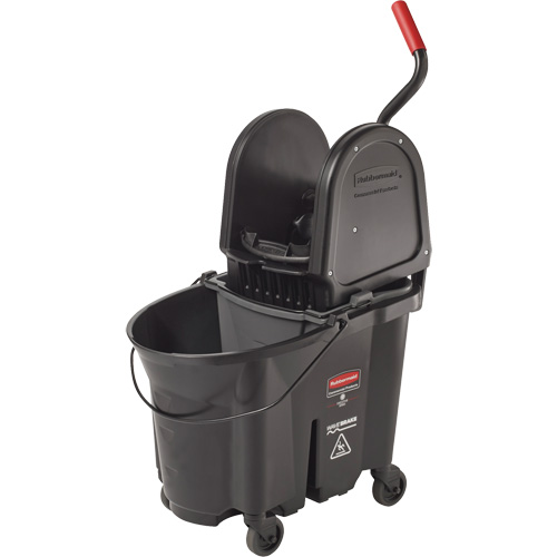 Seau et essoreuse Wavebrake, Pression vers le bas, 8,75 gal. US (35 pintes), Noir PB Rental Co. Ltd.