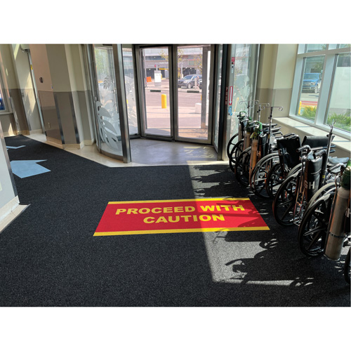 Supreme Knob Entrance Matting, Wiper/Scraper, 13-5/12' x 75-1/2' x 7/16", Charcoal PB Rental Co. Ltd.
