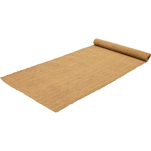 Indoor/Outdoor Coir Matting, Natural Fibre, Wiper/Scraper Type, Woven Pattern, 6' x 150', Natural PB Rental Co. Ltd.