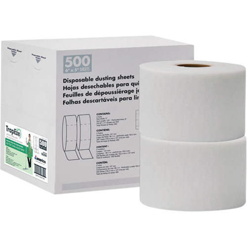 TrapEze&reg; Double Roll Disposable Dusting Sheets, Polyester, White PB Rental Co. Ltd.