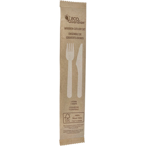 Fork & Knife Wooden Cutlery Kit PB Rental Co. Ltd.