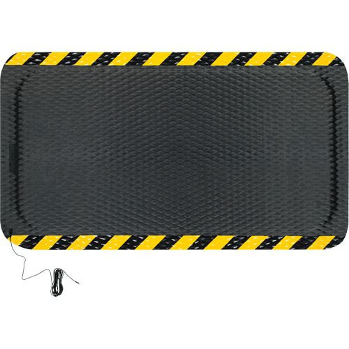 Hog Heaven&reg; Electrically Conductive Max Mat Kit, 3' W x 5' L, 7/8" Thickness, Black/Yellow, Nitrile PB Rental Co. Ltd.