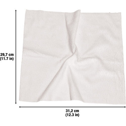 Chiffons lavables pour le nettoyage, Microfibre, Blanc PB Rental Co. Ltd.