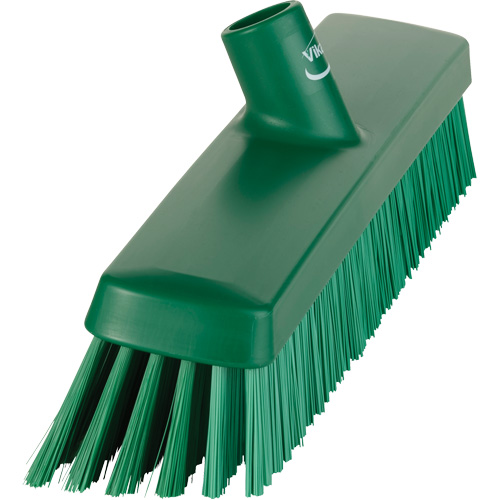 Push Broom Head, Fine/Stiff Bristles, 16-1/2", Polyester/Polypropylene, Green PB Rental Co. Ltd.