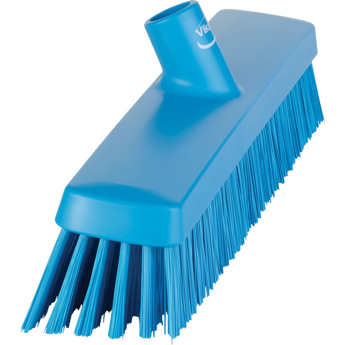 Push Broom Head, Fine/Stiff Bristles, 16-1/2", Polyester/Polypropylene, Blue PB Rental Co. Ltd.