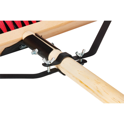 Push Broom with Braced Handle, 18", Medium, PVC Bristles PB Rental Co. Ltd.