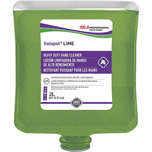 Savon de puissance moyenne pour les mains Solopol, Pierre ponce, 2 L, Cartouche en plastique, Lime PB Rental Co. Ltd.