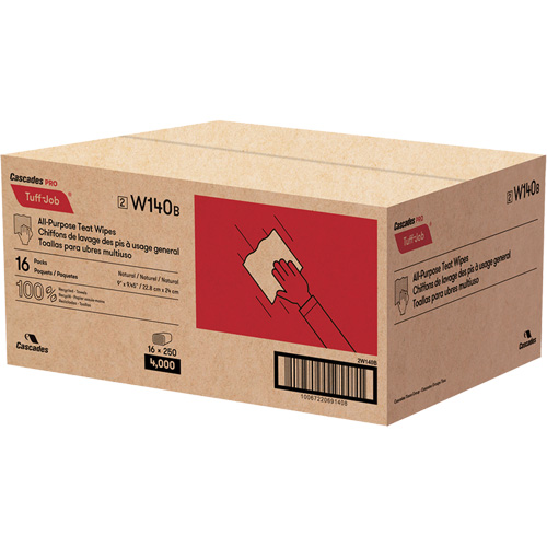 PRO Tuff-Job&reg; Teat Wipes, All-Purpose, 10-1/4" L x 9-1/8" W PB Rental Co. Ltd.