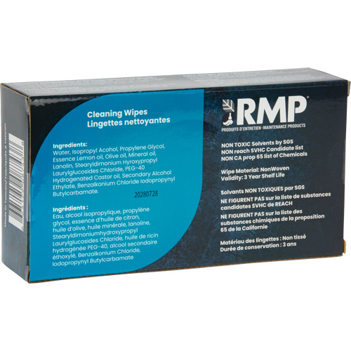 X-Large Cleaning Wipes, 80 Wipes, 8" x 8" PB Rental Co. Ltd.