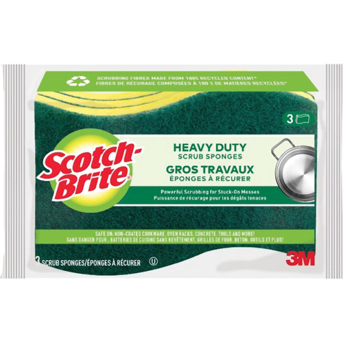 &eacute;ponge &agrave; r&eacute;curer pour les travaux intenses Scotch-Brite, &agrave; r&eacute;curer, 2-3/5" la x 4-2/5" l PB Rental Co. Ltd.