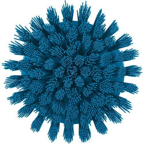 HyDrive Round Drill Brush, Extra Stiff Bristles, 3-1/10" Long, Blue PB Rental Co. Ltd.
