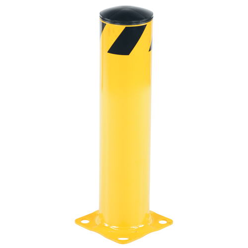 Safety Bollard, Steel, 24" H x 5-1/2" W, Yellow PB Rental Co. Ltd.