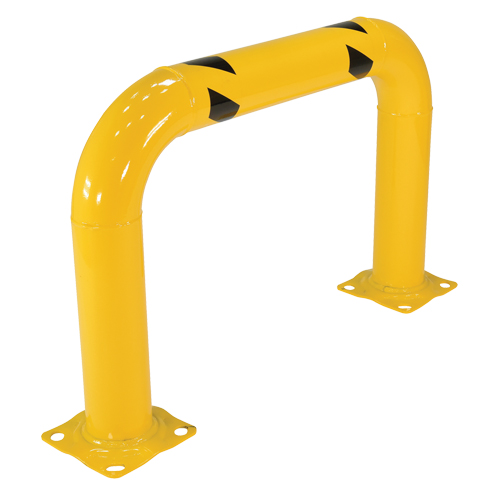 Garde-corps &agrave; profil &eacute;lev&eacute; pour machines, 3' la x 2' h, Jaune PB Rental Co. Ltd.