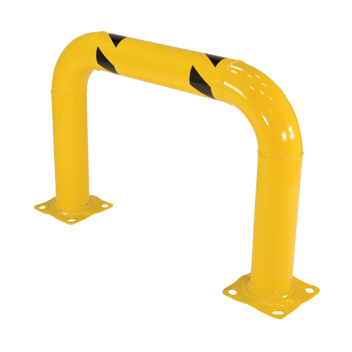 Garde-corps &agrave; profil &eacute;lev&eacute; pour machines, 3' la x 2' h, Jaune PB Rental Co. Ltd.