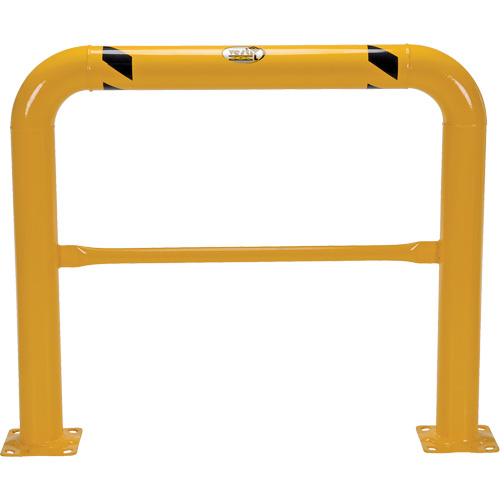Garde-corps &agrave; profil &eacute;lev&eacute; pour machines, 4' la x 3,5' h, Jaune PB Rental Co. Ltd.